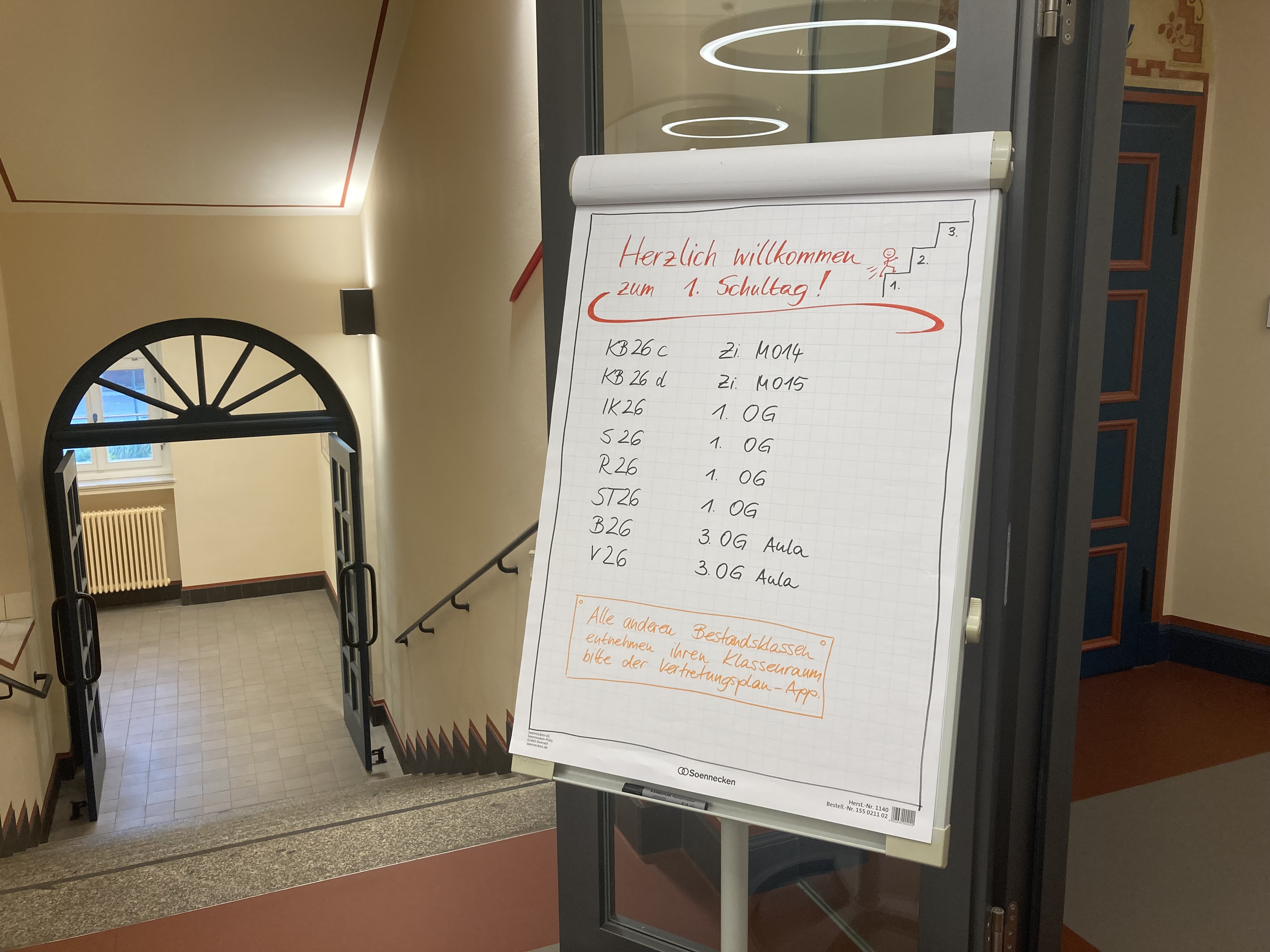 Begrüßung der neuen Auszubildenden in der Aula